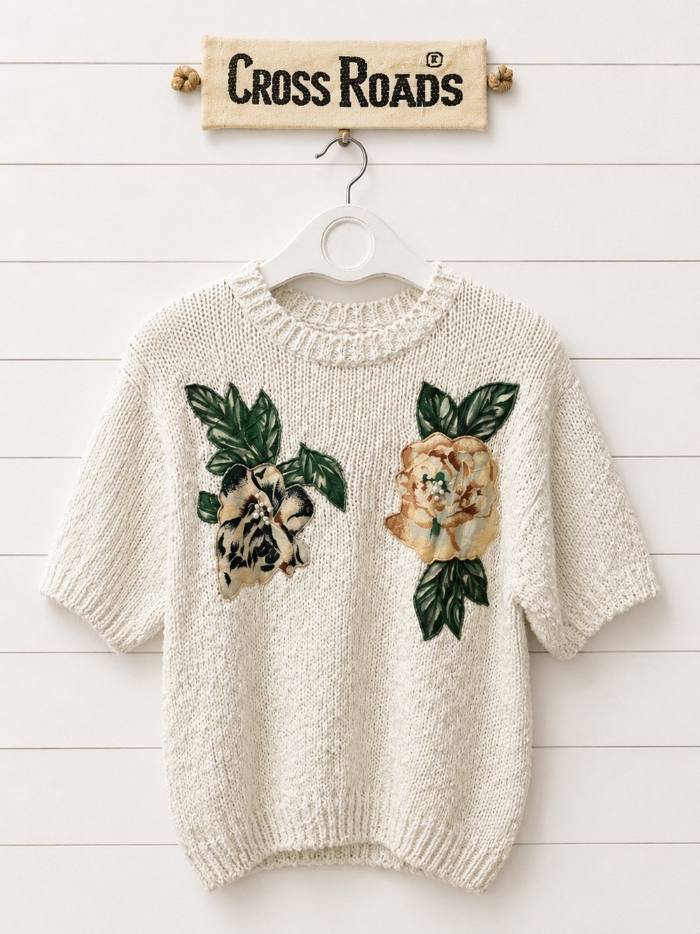 VINTAGE CROSS ROADS Short sleeves  knit 🌸 size S